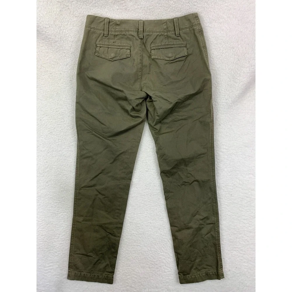 Banana Republic Chino Pants Women's 0 Olive Green NWT Classic Workwear Straight - Picture 12 of 12